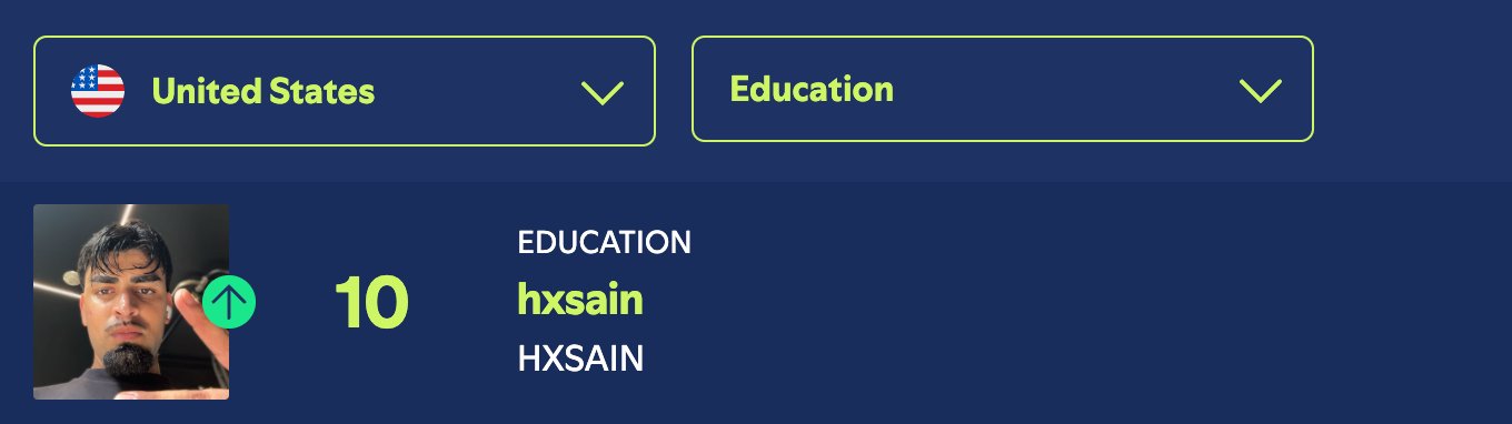constant top contender on the leaderboard of education in the USA